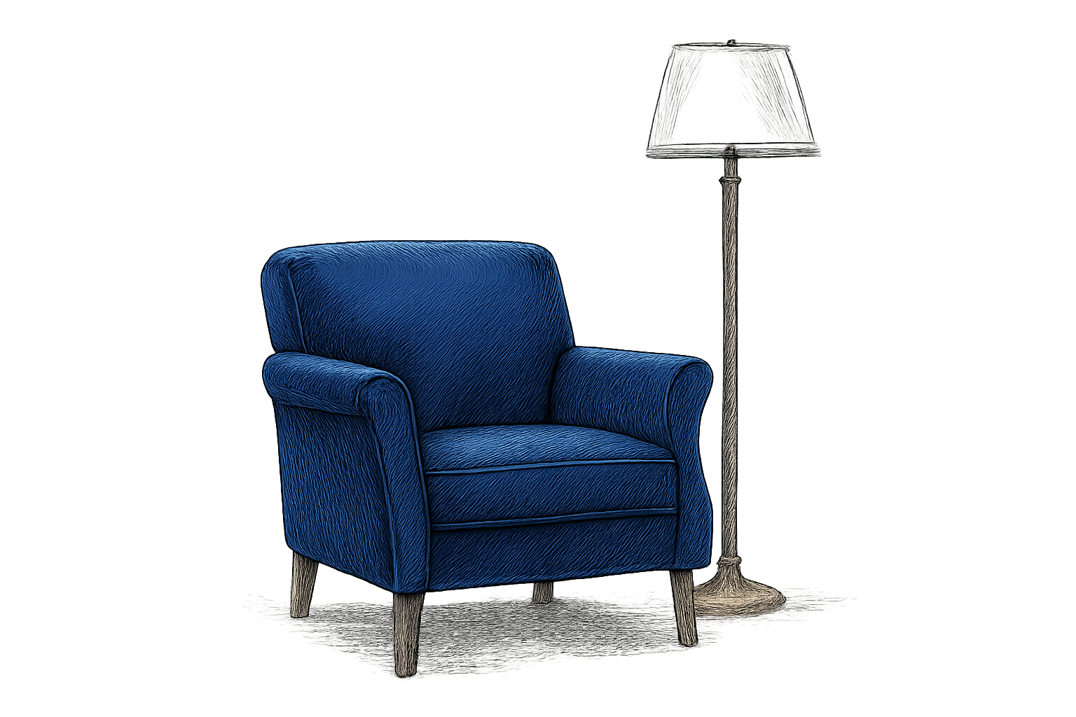 bleu indigo et bleu roi