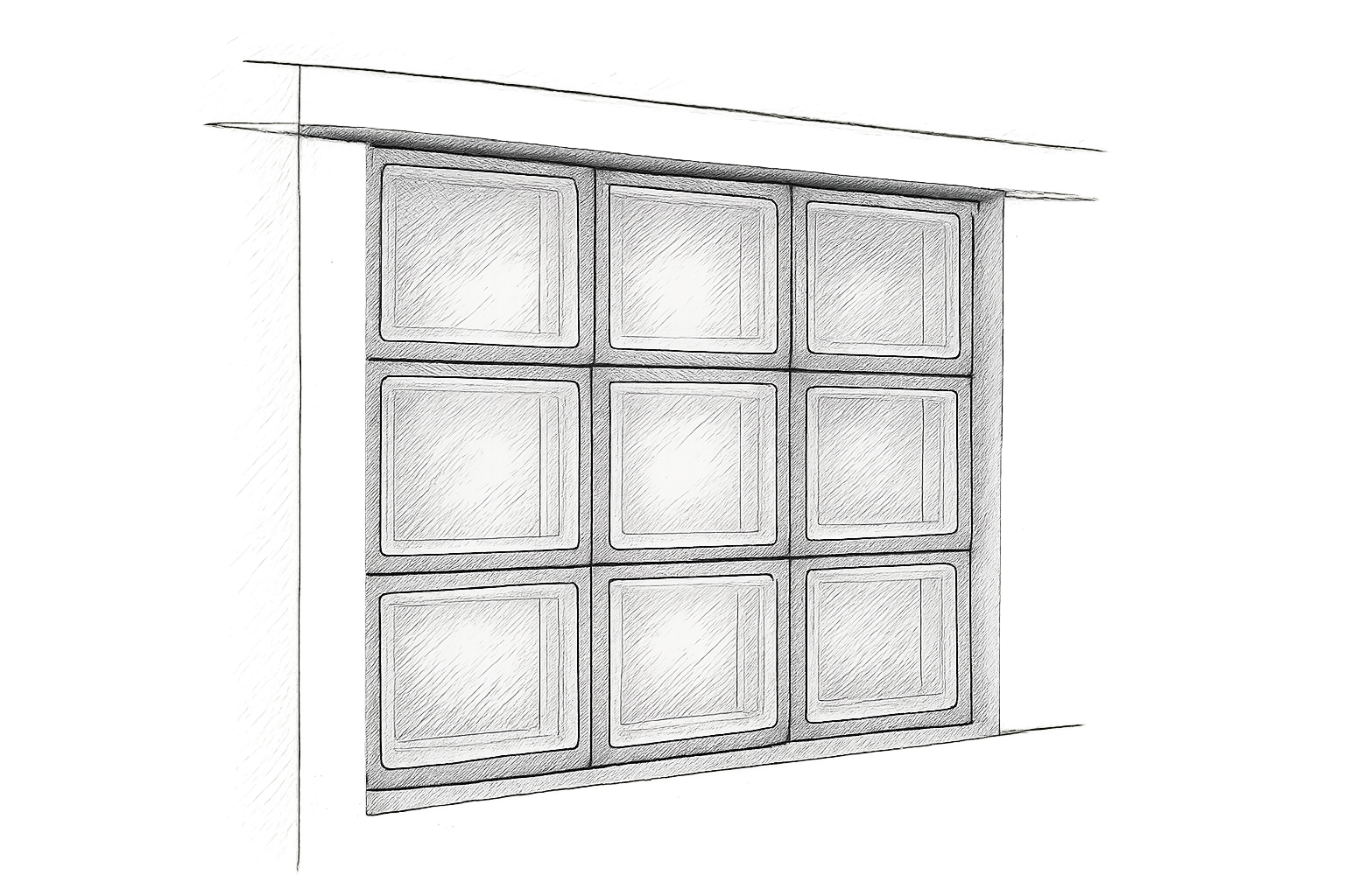 brique de verre dans cloison placo