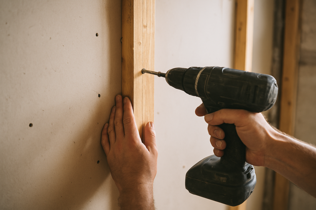 Comment renforcer un mur en placo avec du bois pour fixer des charges lourdes