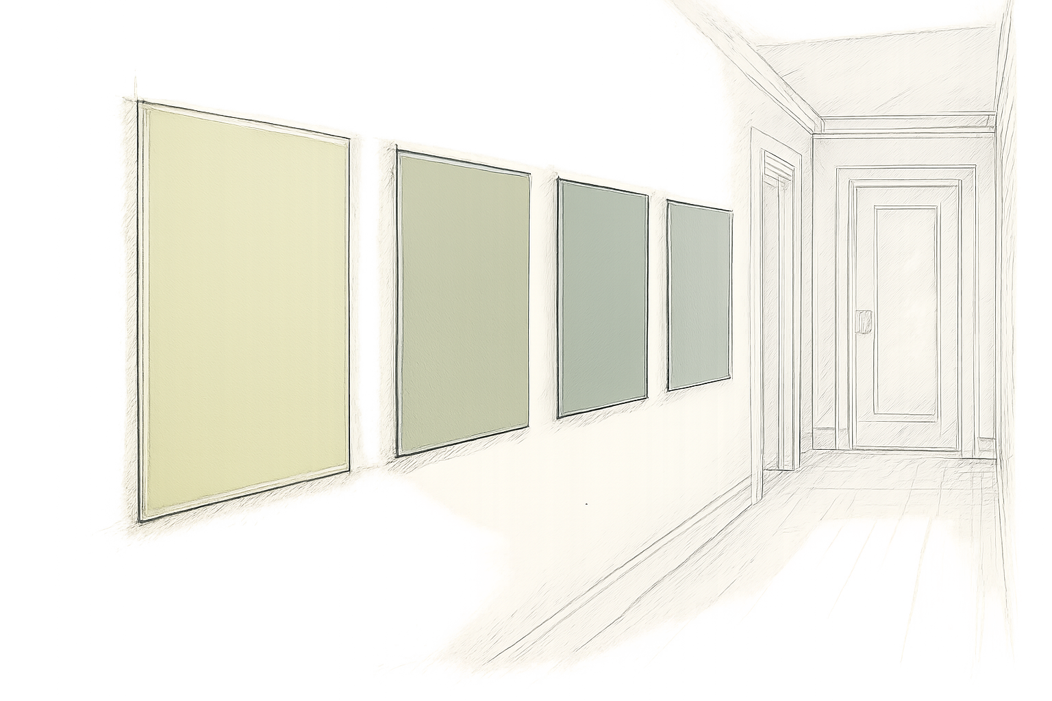 couloir vert sauge