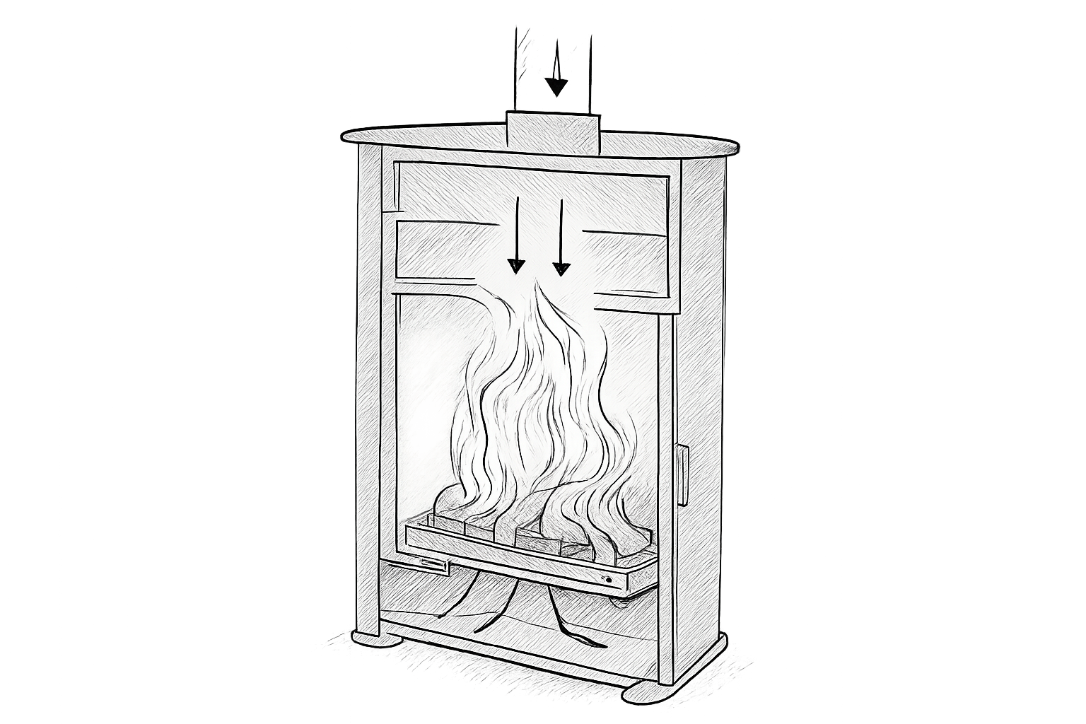 poele a bois max blank