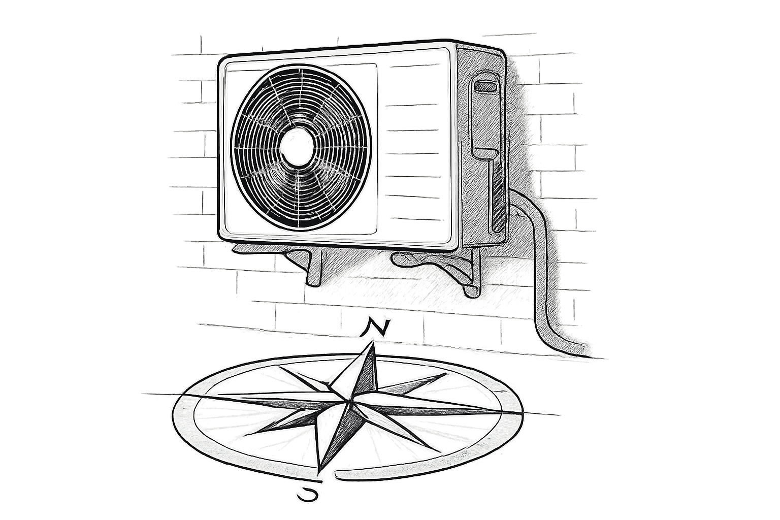 pompe à chaleur exposition nord