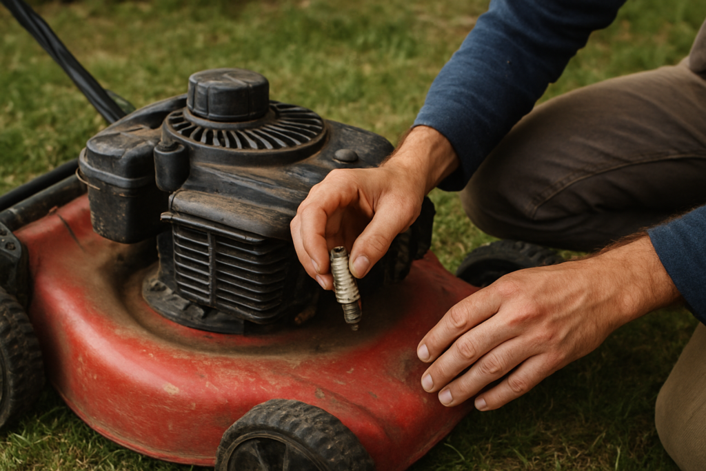 Problème d’allumage d’une tondeuse thermique : diagnostic et solutions