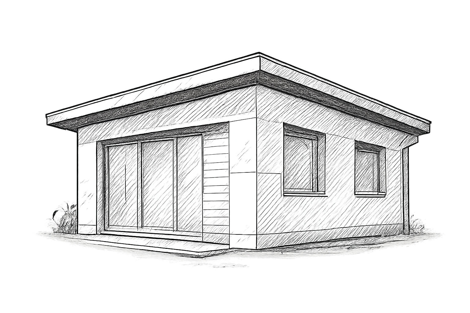 toit plat sans acrotère